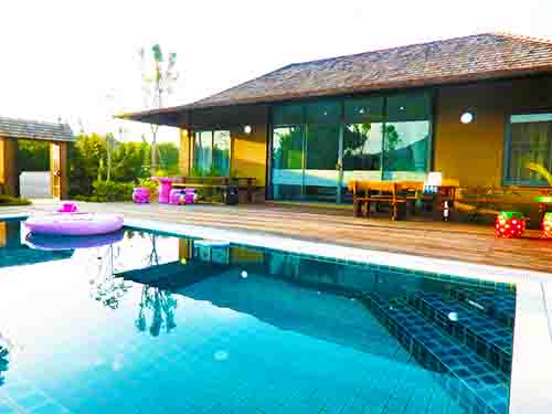 ที่พักบ้านพักสวนผึ้ง ราชบุรี A25 ราชบุรี โรงแรม พูลวิลล่า rajburi poolvilla SUAN PHUENG