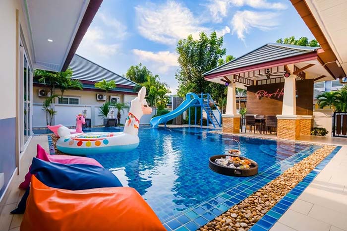 Marine Pattaya Poolvilla บ้านพัก มารีน พัทยา พูลวิลล่า จ.ชลบุรี ที่พัก โรงแรม 11