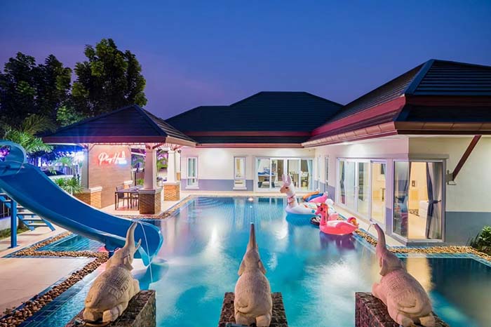 Marine Pattaya Poolvilla บ้านพัก มารีน พัทยา พูลวิลล่า จ.ชลบุรี ที่พัก โรงแรม 3